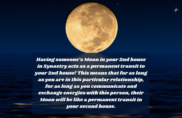 Moon in 2nd House Synastry