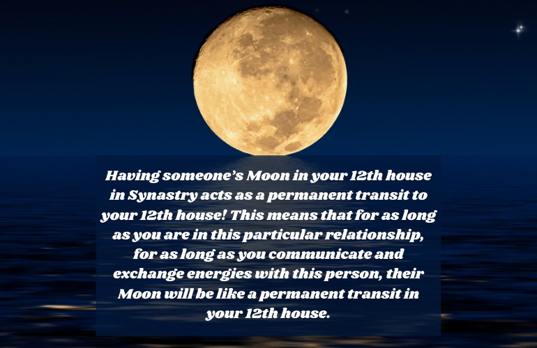 Moon in 12th House Synastry