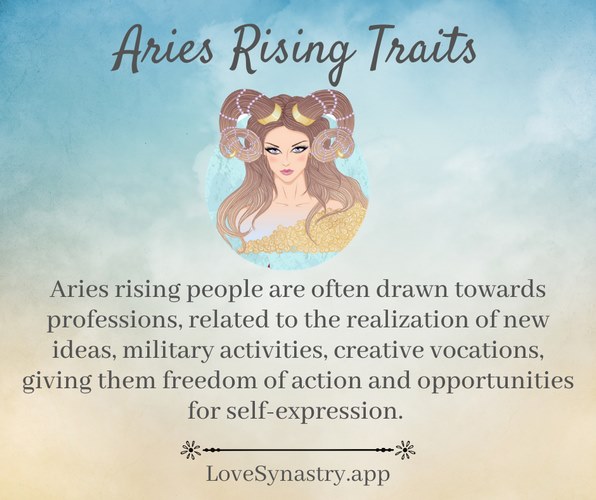 aries rising traits