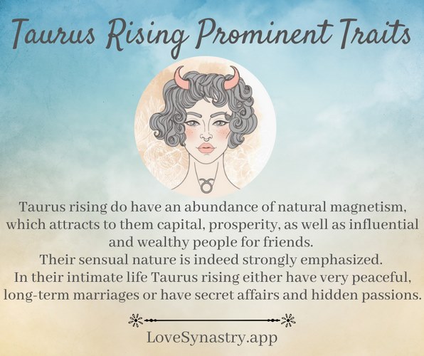 taurus rising traits